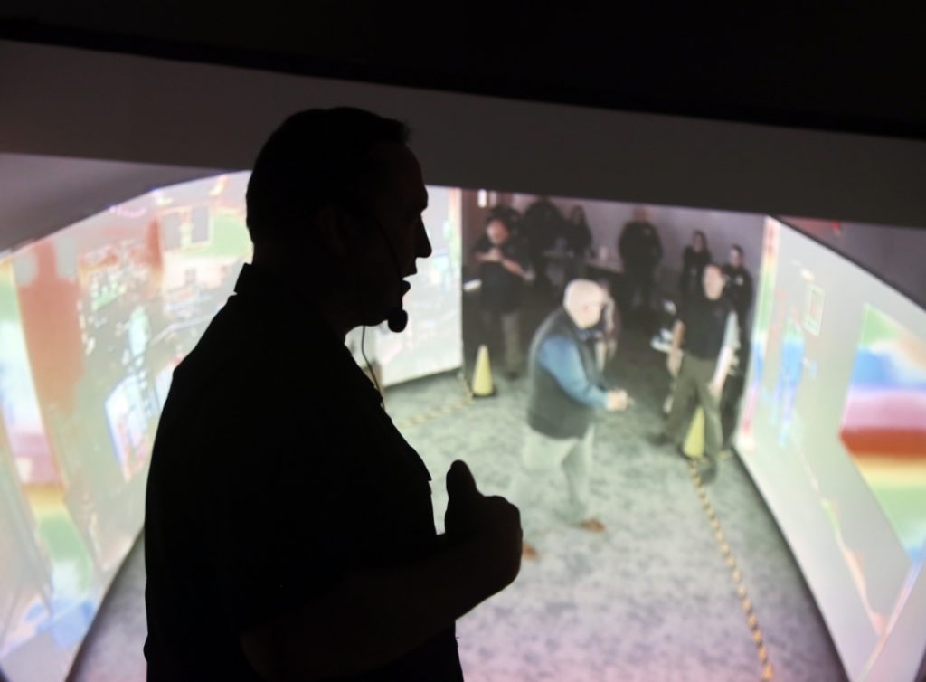 Lowell Police use virtual reality for de-escalation training
